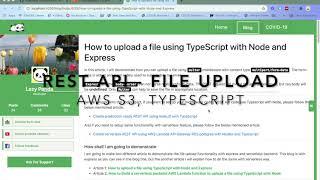 How to upload a file using TypeScript with Node and Express