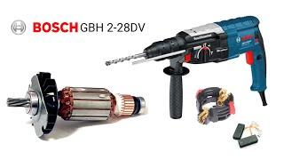 Bosch GBH 2-28DV 28mm Hammer Drill Repair , Armature Change , fibre body Change , 607 rubber Change