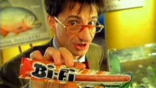 Miro Noga v reklamě na masovou tyčinku Bi-Fi (1998) @ Staré Reklamy