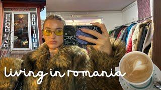 ROMANIA VLOG | Brasov Romania | Thrifting, cafes, WAG life overseas