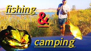 Solo Camping|Fishing and Cooking In the Lake|bushcraft Cooking|Fishing skills