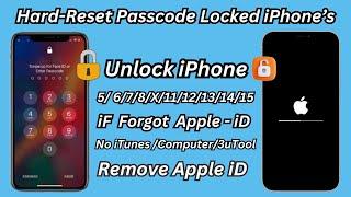 Hard Reset Locked iPhone Without Computer ! Recover iPhone ! Reset Passcode Locked iPhone (2024)