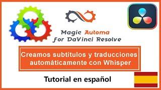 Crear subtítulos y traducciones en automático en DaVinci Resolve