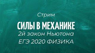 Всё про СИЛЫ. Механика. 2й закон Ньютона. ФИНАЛЬНАЯ ПОДГОТОВКА к ЕГЭ 2020. ФИЗИКА.