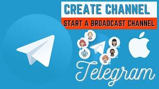 How to create a telegram channel with iPhone