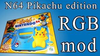 N64 Pikachu edition Tim RGB mod