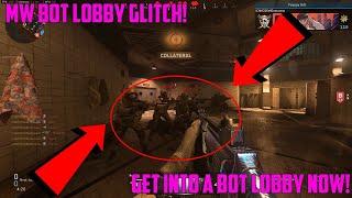 MW BOT LOBBY GLITCH! GET INTO A BOT LOBBY NOW! MODERN WARFARE GLITCHES! CALL OF DUTY GLITCHES!