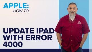 How to Update iPad with Computer (Error 4000 Solution)