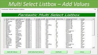 Fantastic Multi Select Listbox