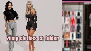 Ziimp clothes Cc folder| over 400 cc | Sims 4
