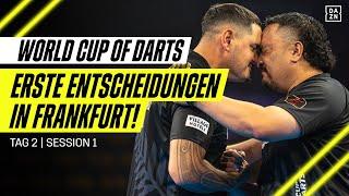 Finnland fordert Neuseeland! Erste Entscheidungen: Tag 2 - Session 1 | World Cup of Darts | DAZN