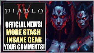 Diablo 4 - More Stash Tabs and Loadout! Player Concerns, Insane Loot Location and Reknown Update!