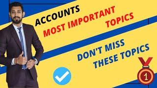 MOST IMPORTANT TOPICS FOR YOUR ACCOUNTS EXAMS | Don't miss THESE TOPICS | Class 12 | Term 1 ACCOUNTS