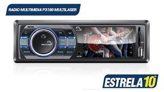 Rádio Automotivo USB MP3 com tela e TV dgital P3180 Multilaser