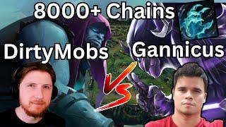 GannicusTTV vs DirtyMobs  - How to play against Yorick as Shen - Masters NA 8K+ Dmg reduction Chains