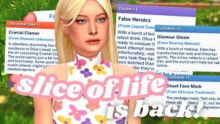 the slice of life mod and its new features (new health & beauty interactions) | sims 4 mod review