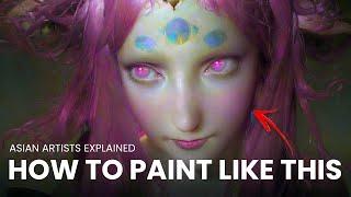 How to Paint like Asian Artists + free brushes