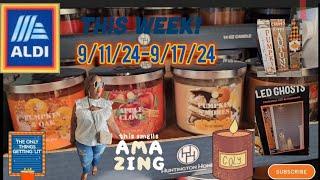 Aldi New Weekly Finds 9/11-9/17 Early Preview | New Fall Amazing 3 Wicks $4.49