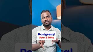 What is the difference between user and role in PostgreSQL? |Question and Answer with Ankush Sir