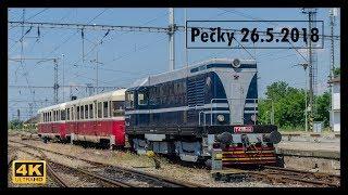 Vlaky Pečky 26.5.2018 4K