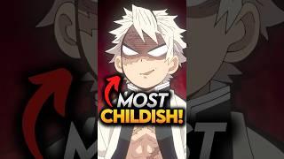 I Ranked 3 Most Childish Hashiras! Demon Slayer Explained #demonslayer #shorts