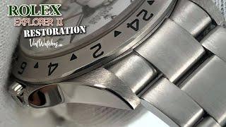 Rolex Explorer II Restoration - Watch of a Biker - Laser Welding, Lapping - ASMR