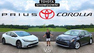 FAMILY FIGHT! -- 2024 Toyota Prius vs. 2024 Toyota Corolla Hybrid: Comparison