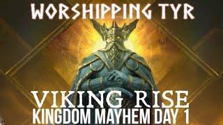 KINGDOM MAYHEM DAY 1 / VIKING RISE /GAMEPLAY, TIPS & HINTS