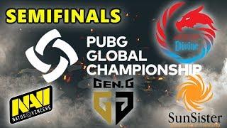 PUBG GLOBAL CHAMPIONSHIP - SEMIFINALS - Sting Divine Esports - Natus Vincere - Gen.G - SunSister