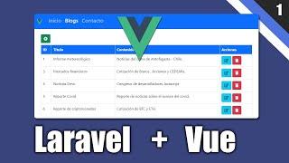 1/2 - Laravel + Vue + SPA + CRUD