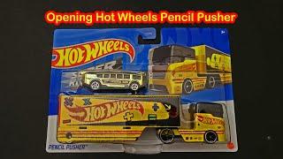 Opening Hot Wheels Pencil Pusher