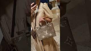 LOUIS VUITTON ON THE GO PM TOTE #onthego #lvbag  #shortsvideo
