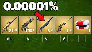 Ce STUFF est le PLUS RARE de FORTNITE... (0.00001% de chance)