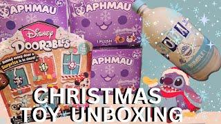 Christmas Toy Unboxing Disney Doorables Stitch Funko Soda Bumble Aphmau MeeMeows Holiday Plush