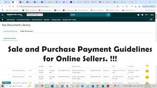 Sale and Purchase Payment Guidelines for Online Sellers  !!!