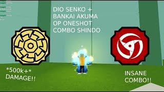 DIO SENKO + BANKAI AKUMA OP ONESHOT COMBO | Shindo Life Roblox