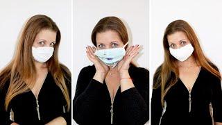 Защитная маска от вируса за минуту. Посмотри 3 варианта масок. Virus protection mask.