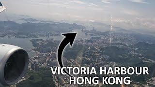 Stunning Views of Victoria Harbour Hong Kong | Landing and Take Off