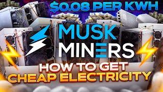 How To Get Cheap Electricity For Mining...The Easy Way! $0.08 per KWH