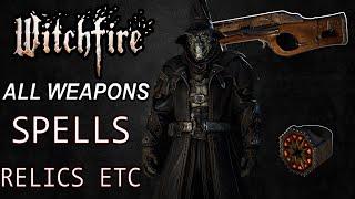 Witchfire - All Available Weapons, Relics, Spells, Rings Etc || Early Acces