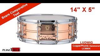 Ludwig  CopperPhonic Hammered - Snare Comparative Test