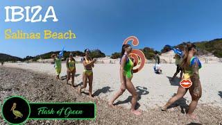 Spanish Beach Walk -  Salinas (Sa Trinxa to Jockey Club) Ibiza, Spain - June 2022