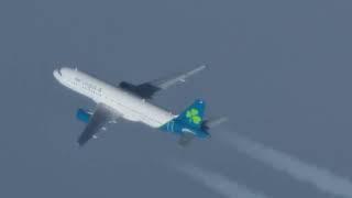 Aer Lingus Airbus in flight. Planespotting Madness.