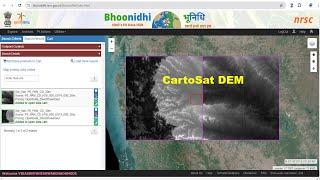 How to Download CartoSat-1 DEM from the Bhoonidhi Portal