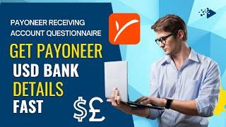 How To Get USD Bank Account Details From Payoneer | Submit Payoneer business details questionnaire