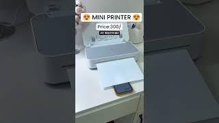 Design Patent also Utility Patent : AI based mini Printer