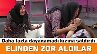 Stüdyoda ortalık karıştı! Elinden zor aldılar