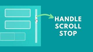 Ep 4: Handle Scroll Stop || 9 useful code snippets for everyday JavaScript development.