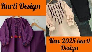 Latest Kurti Designing Ideas 2025 / Kurta Design Ideas 2025 / Kameez Design @tayyaba designer