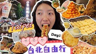 台北自由行 | Travel to Taipei️食買玩寧夏夜市有咩好食‍️西門文創市集️新北投溫泉 [with Eng subtitles]